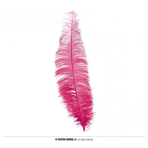    PLUMA AVESTRUZ ROSA 40CM