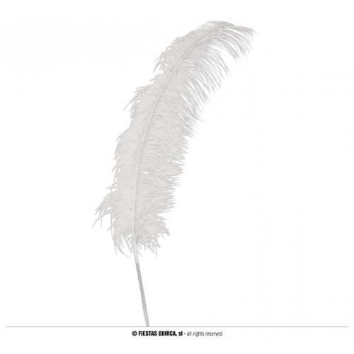   PLUMA AVESTRUZ BLANCA 50CM