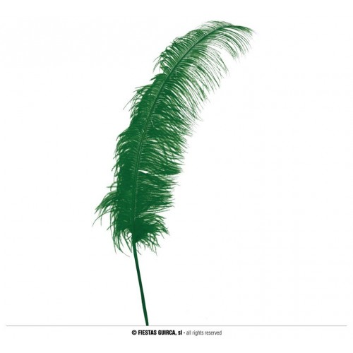   PLUMA AVESTRUZ VERDE 50CM