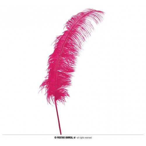    PLUMA AVESTRUZ ROSA 50CM