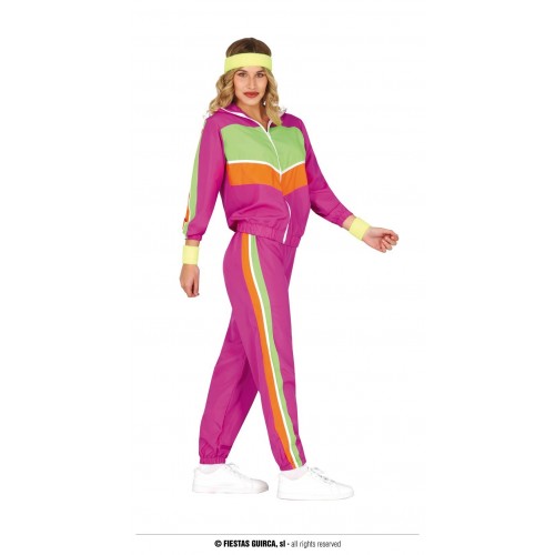  DISFRAZ T-S GIMNASTA CHANDAL FUCSIA