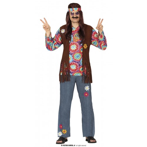 DISFRAZ T-XL HIPPIE FLOWER