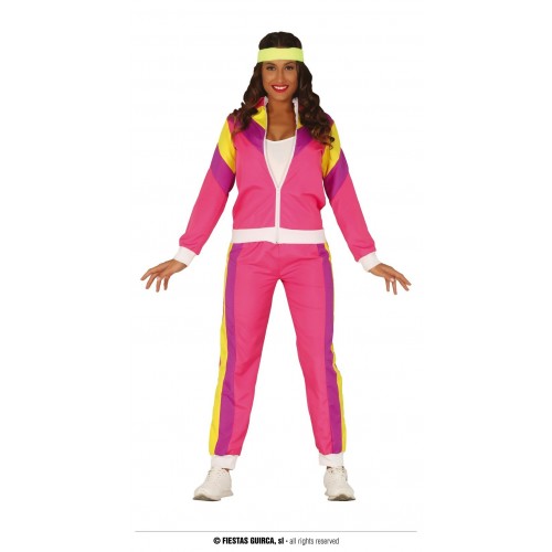  DISFRAZ T-L GIMNASTA CHANDAL FUCSIA
