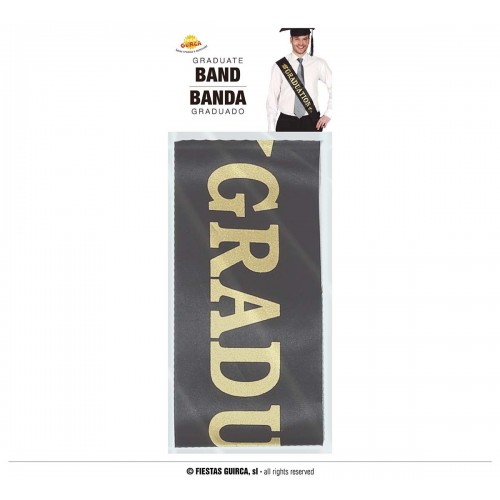 BANDA NEGRA GRADUATION COLOR ORO