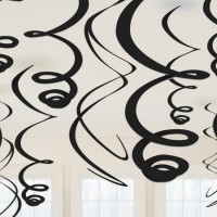   12 TIRAS ESPIRAL NEGRO 55,88CM