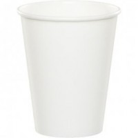   8 VASOS CARTON BLANCO 250ML