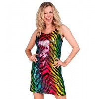 VESTIDO T-M MUJER LENTEJUELAS TIGRE ARC