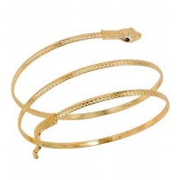 PULSERA SERPIENTE RIGIDA ORO