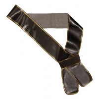 PORTAESPADA SIMILPIEL NEGRO BORDE ORO