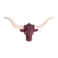 SILUETA PL CABEZA BUFALO 87CM