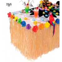 FALDA MESA FLECOS HIBISCUS 75X275CM
