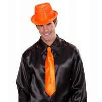   CORBATA ADULTO NEON NARANJA