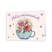TARJETA POSTAL FELIZ ANIVERSARIO  