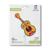 GLOBO 35" FOIL FORMA GUITARRA COLORES