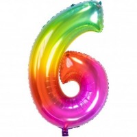 GLOBO 34" FOIL FORMA N6 MULTICOLOR