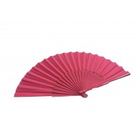   ABANICO SEVILLANA MADERA ROSA 30CM