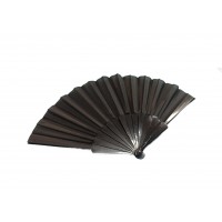   ABANICO PL LISO NEGRO 23CM