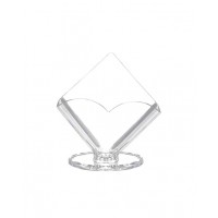 SERVILLETERO CON BASE TRANSPARENTE 17CM