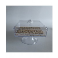   BANDEJA C/BASE TAPA TRANS 20X20CM
