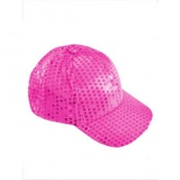 GORRA ADULTO FUCSIA LENTEJUELAS