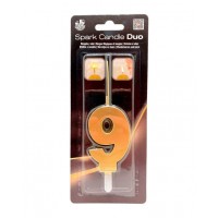   VELA BENGALA DUO FORMA N9 ORO 7CM