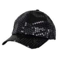GORRA ADULTO NEGRA LENTEJUELAS