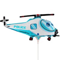 GLOBO 14" PALO FOIL HELICOPTERO POLICE