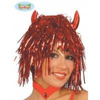 $D  PELUCA FLECO BRILL ROJA C/CUER