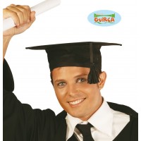 SOMBRERO ADULTO NEGRO GRADUACION