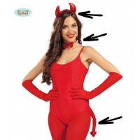 SET DIABLESA DIADEMA PAJARITA RABO