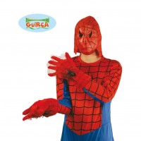 $D PAR GUANTES ROJOS TELARAÑA C/ARAÑA