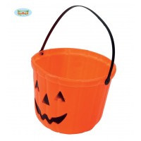 CUBO CALABAZA NARANJA HALLOWEEN 20CM