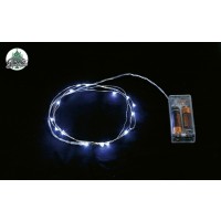 GUIRNALDA 1MT 10 LED BLANCA FRIA PILA
