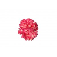TRABA FLOR SEVILLANA ROSA LUNARES BLANCO