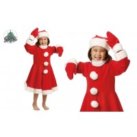 DISFRAZ 3A4 AÑOS NIÑA MAMA NOEL