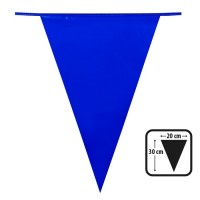   BANDERIN TRIANGULO AZUL 10MT