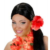 COLETERO FLOR ROSA HAWAI ROJA