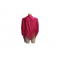   MANTON GDE SEVILLANA LISO FUCSIA