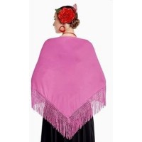   MANTON GDE SEVILLANA LISO ROSA
