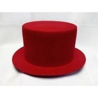   SOMBRERO COPA FIELTRO ROJO