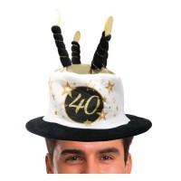 SOMBRERO VELA N40 NEGRO/BLANCO/ORO