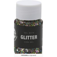 BOTE GLITTER GEL MULTICOLOR 20GR