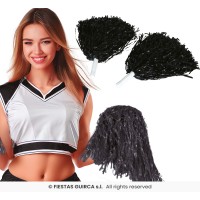   SET 2 POM POM NEGRO 80GR