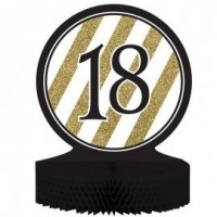 CENTRO MESA N18 NEGRO ORO 30X23CM