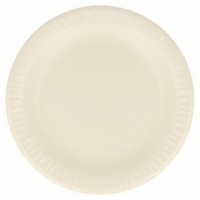 $D 125 PLATOS FOAM ALMENDRA 15CM