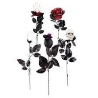 FLOR ROSA HALLOWEEN MOD.SURT 45CM