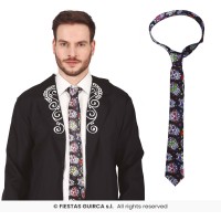 CORBATA CALAVERAS DIA DE MUERTOS