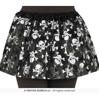 TUTU INFANTIL CALAVERA PIRATA 30CM