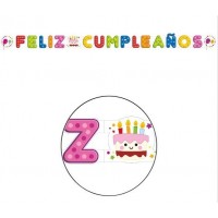   FELIZ CUMPLEAÑOS GLOBITOS 1MT
