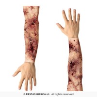 SET 2 MANGAS TELA EFECTO BRAZO COSIDO